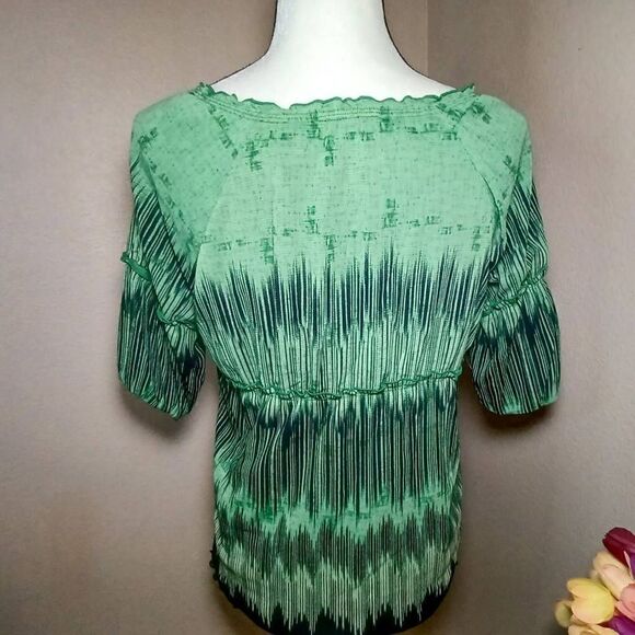 Axcess by Liz Claiborne 3/4 sleeve blouse Size L - Picture 3 of 7